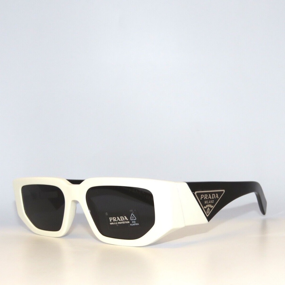 Prada 09ZS 09 1425S0 54 Talc Dark Gray Sunglasses PR09ZS